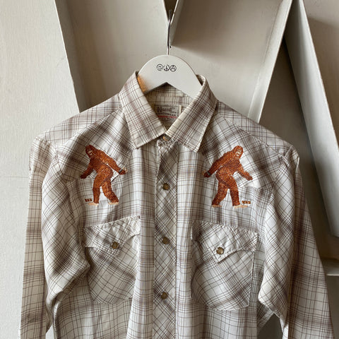 70's Sasquatch Western Shirt - Large