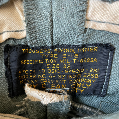 50’s Type E-18 Air Force Trousers - 30" x 26”