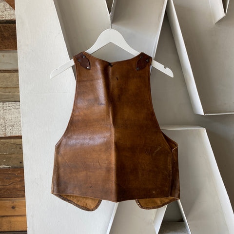 60's Leather Vest - Medium