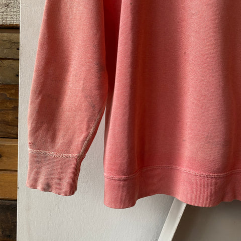 60's Pink Lemonade Raglan Sweatshirt - Large