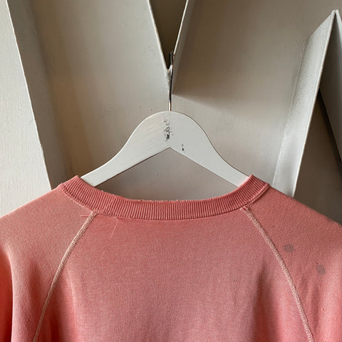 60's Pink Lemonade Raglan Sweatshirt - Large