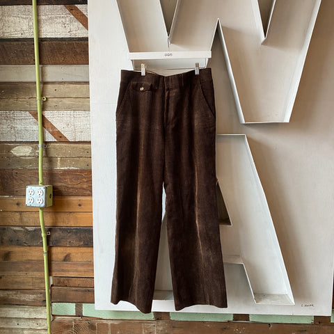 70's Wide Leg Corduroy Trousers - 33” x 30.5”
