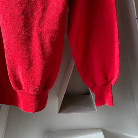 60's 1/3 Zip Raglan Sweatshirt - Medium