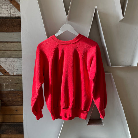 60's 1/3 Zip Raglan Sweatshirt - Medium