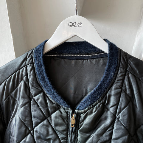 70's Cropped Quilted Jacket - Medium