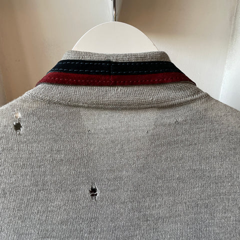 60’s Wool Zip Sweater - Large