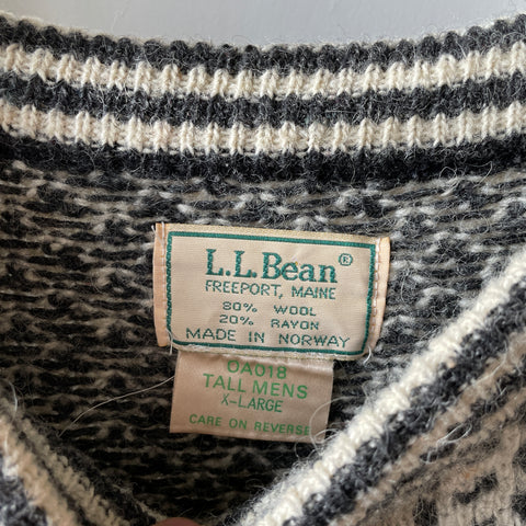80's LL Bean Wool Sweater - XL