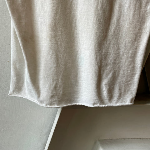 80’s Blank White Tee - Medium