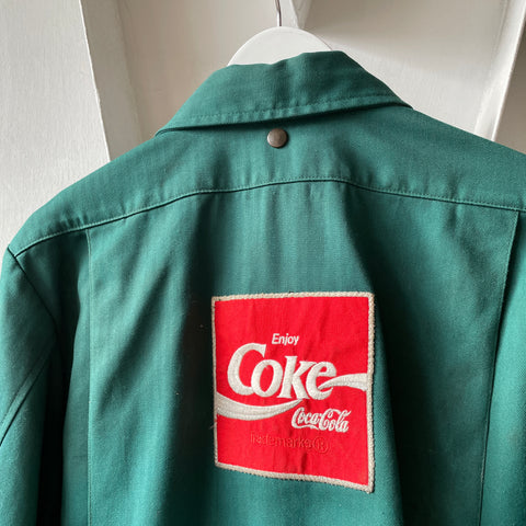 70's Coca-Cola HBT Work Jacket - Large