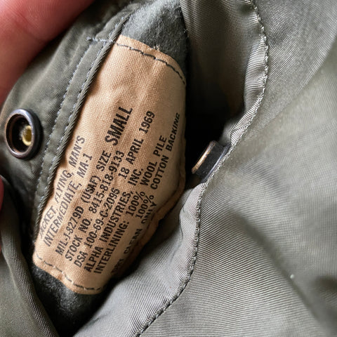 60's Alpha Industries MA-1 Bomber - Small