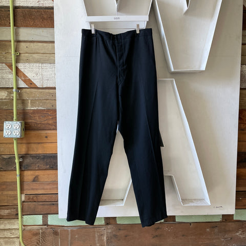 40’s Side Stripe Wool Trousers - 33” x 32”