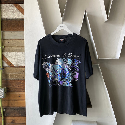 90's Harley Chrome Tee - XL