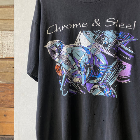 90's Harley Chrome Tee - XL