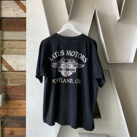 90's Harley Chrome Tee - XL