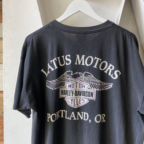 90's Harley Chrome Tee - XL