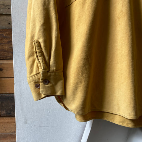 60's Voyeur Chamois Zip Shirt - Medium