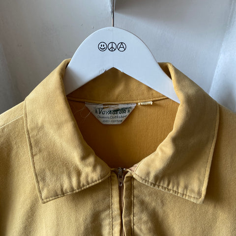 60's Voyeur Chamois Zip Shirt - Medium