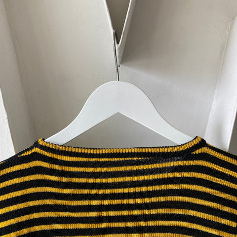 70's Striped Knit Thermal - Small
