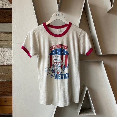 70’s Get Moving Ringer Tee - Small