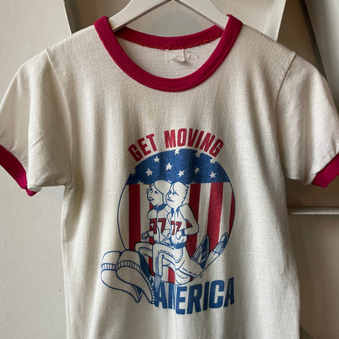 70’s Get Moving Ringer Tee - Small