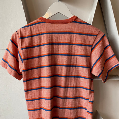 70’s Striped Henley Tee - Small