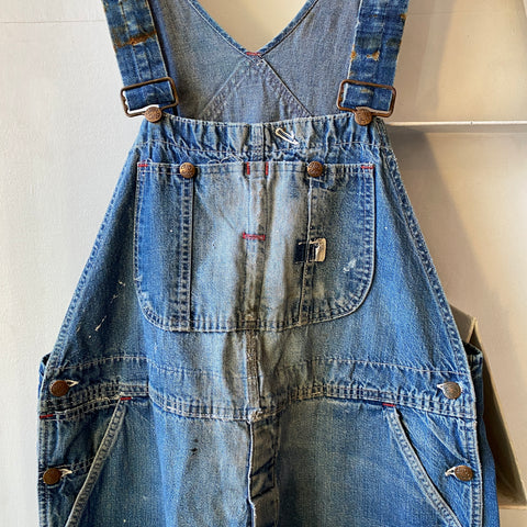 70's Big Mac Denim Overalls - 34"-37" x 29"