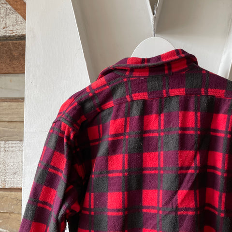 60's Heavy Cotton Flannel - Large
