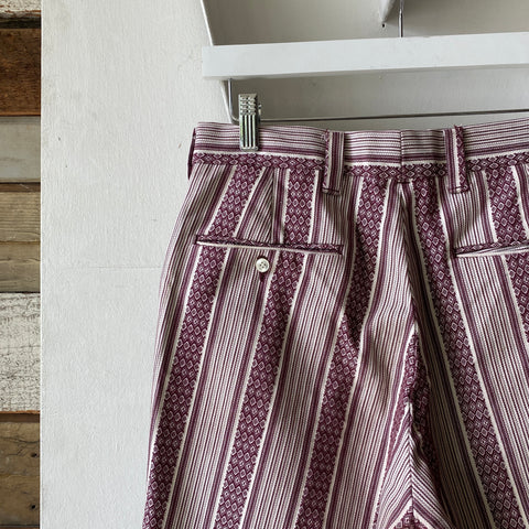 70's Levi’s Patterned Slacks - 31” x 27”