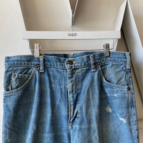 80’s Light Wash Lee Boot Cut Denim - 34" x 30"