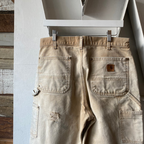 Faded Carhartt Double Knees - 33” x 32”