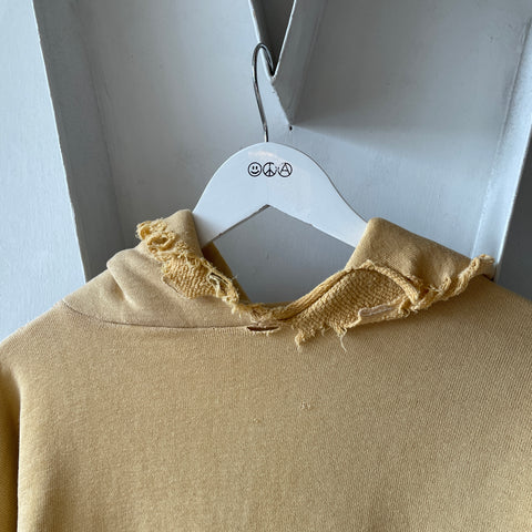 60's Thrashed Yellow Hoodie - Large