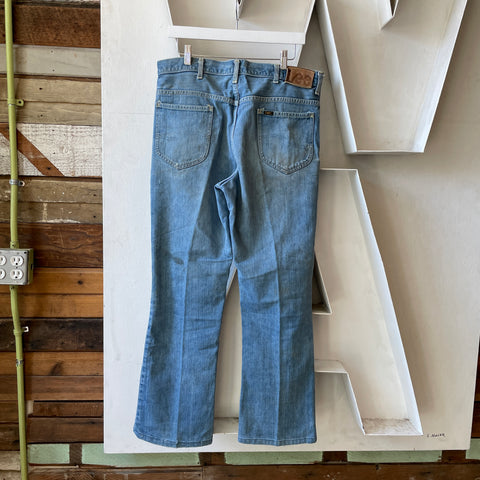80’s Light Wash Lee Boot Cut Denim - 34" x 30"