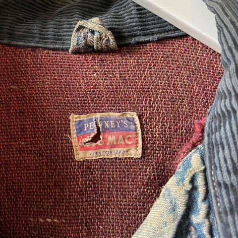 50’s Thrashed Big Mac Denim Chore Coat - Large