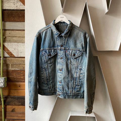 80's Blanket Lined Levi's Denim Jacket - Large