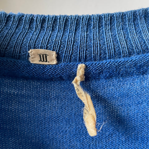 50’s Italian Wool Cycling Jersey - Small
