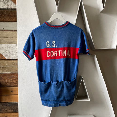50’s Italian Wool Cycling Jersey - Small