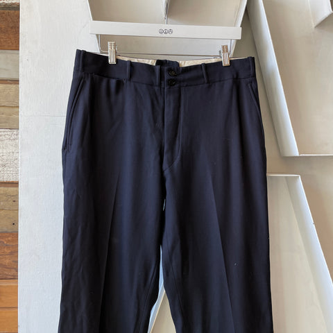 50’s Navy Wool Trousers - 32" x 30”