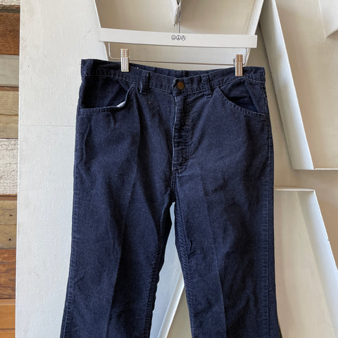 70’s Plain Pockets Corduroy Trousers - 31" x 28”