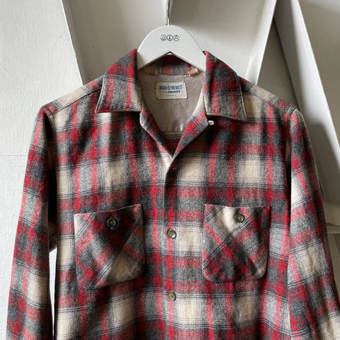 60’s Prescott Shadow Plaid Loop Collar - Medium