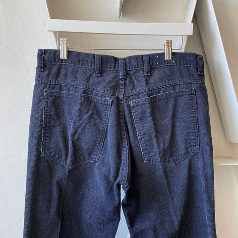 70’s Plain Pockets Corduroy Trousers - 31" x 28”