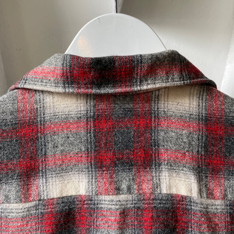 60’s Prescott Shadow Plaid Loop Collar - Medium