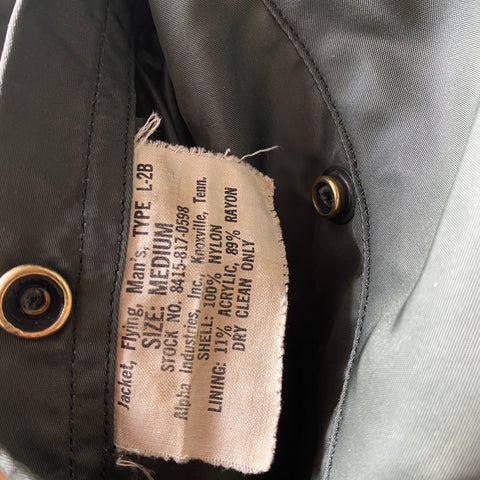 60’s Alpha Industries L-2B Bomber Jacket - Medium