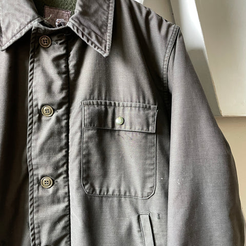 80’s Overdyed Black A2 Deck Jacket - Medium