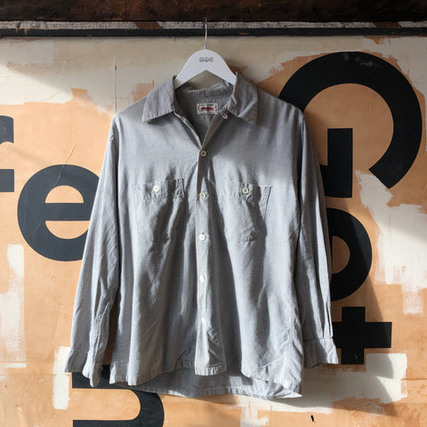 60's Manhattan Loop Collar Selvedge Button Up - Medium