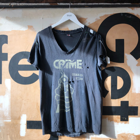 80's Thrashed Crime Tee - Medium