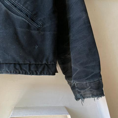 90’s Carhartt Faded Black Detroit Jacket - XL
