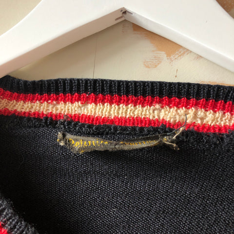 40's Wool Scoop Neck Sweater - Medium