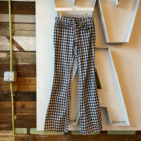 70’s Gingham Check Flares - 28” x 34”
