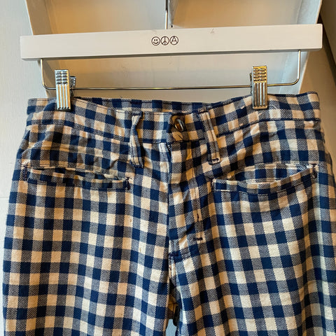 70’s Gingham Check Flares - 28” x 34”