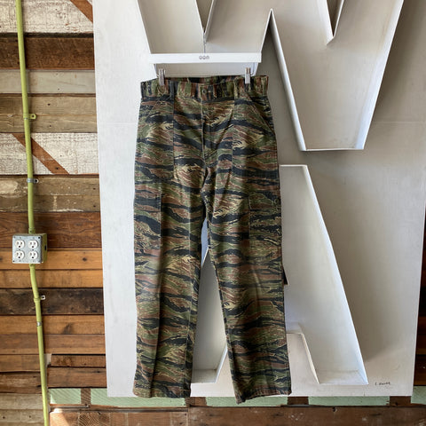 80's Tiger Camo Fatigues - 33” x 31”